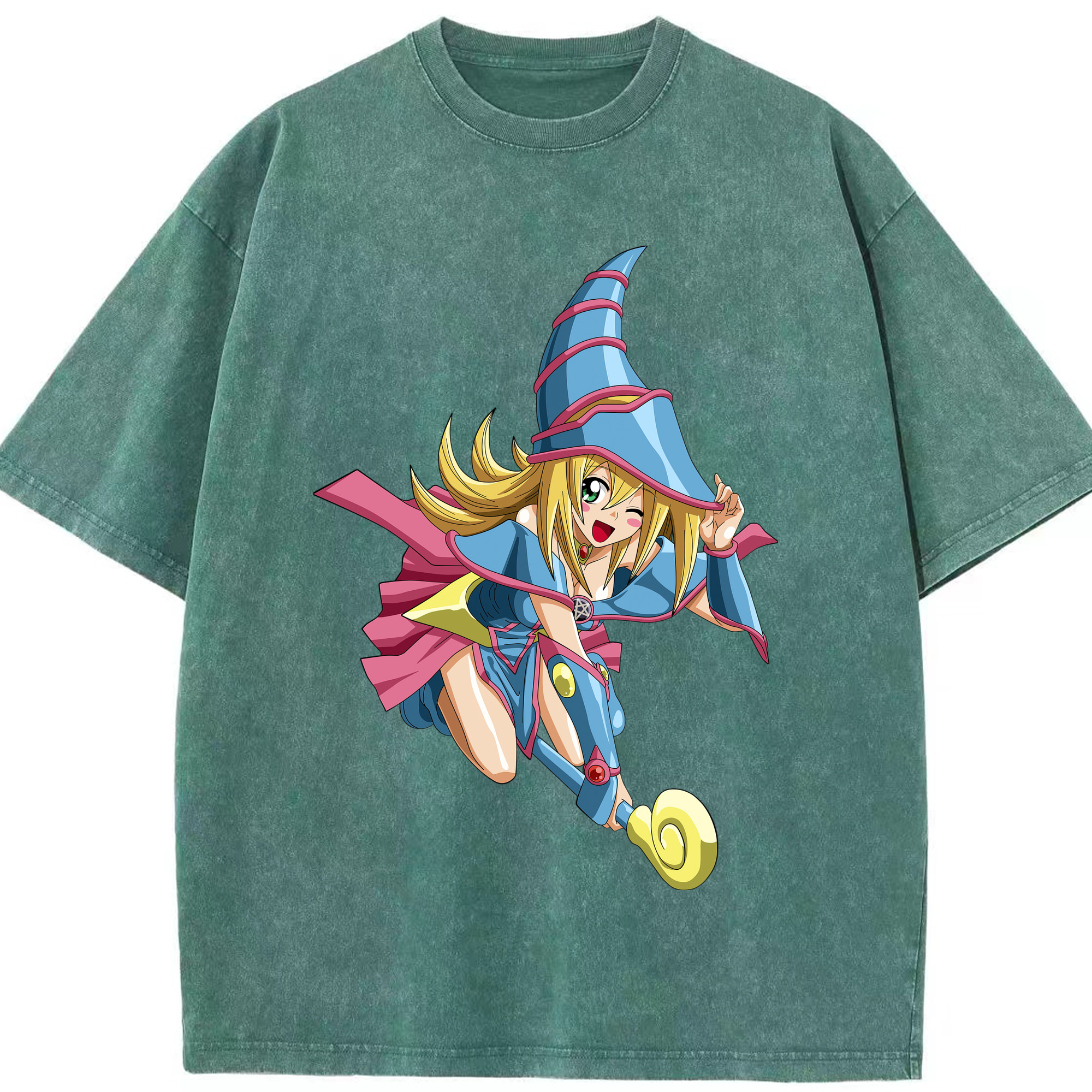 （画像用） 遊☆戯☆王 Yu-Gi-Oh! 綿100% ヴィンテージ風 半袖Tシャツ（フロントプリント）